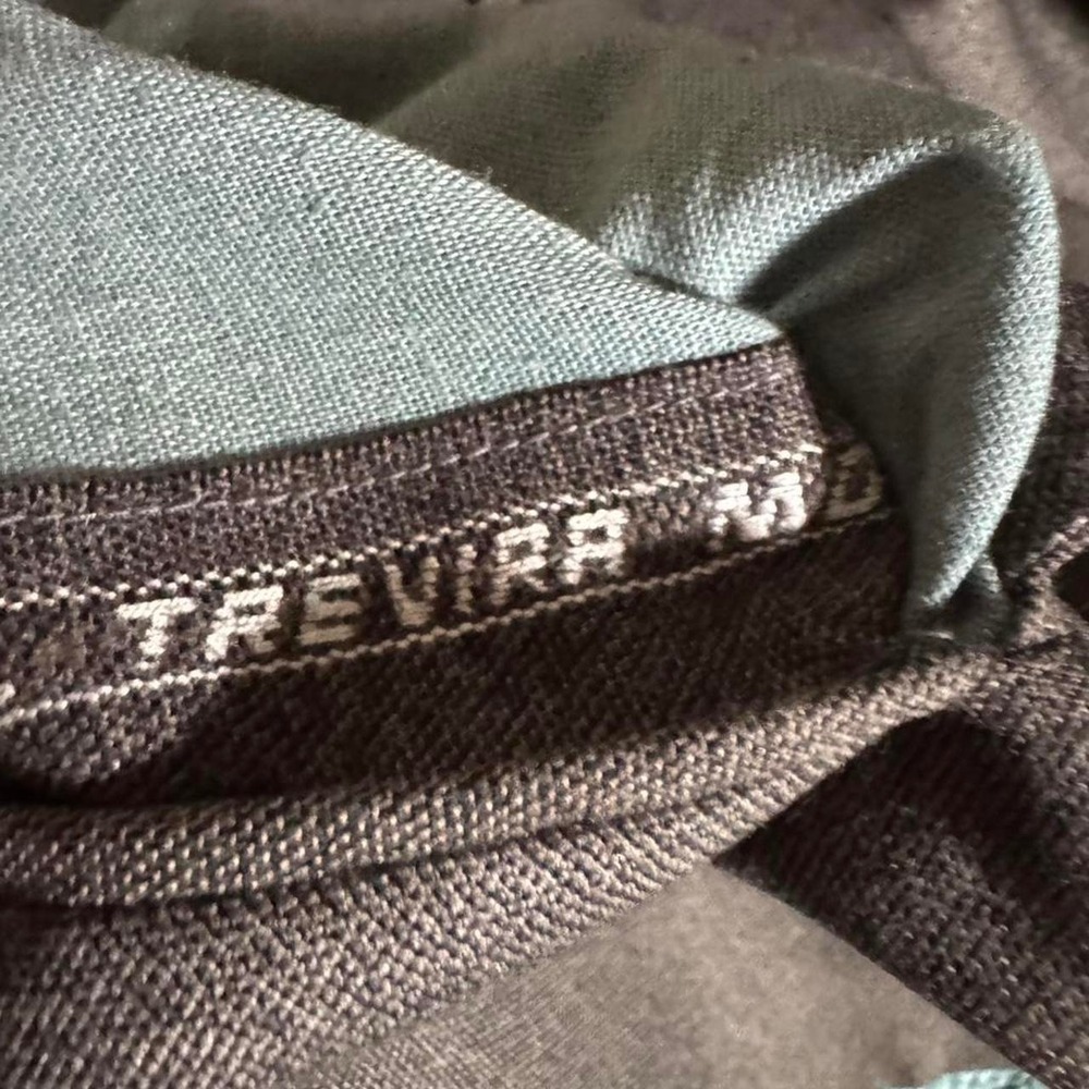 Motahari Trevira Brown Textured 3-Button Wool Blend Blazer Sport‎ Coat Mens 46R